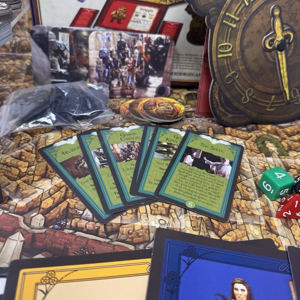 Jim Henson Labyrinth Board Game Fantasy Strategy Adventure Classic Complete Set - Picture 12 of 15